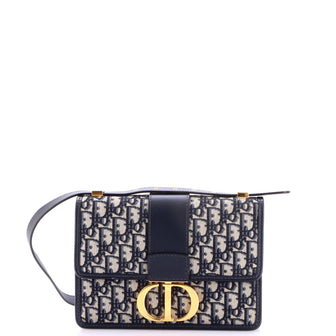 30 Montaigne Flap Bag Oblique Canvas