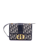 30 Montaigne Flap Bag Oblique Canvas