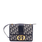 30 Montaigne Flap Bag Oblique Canvas