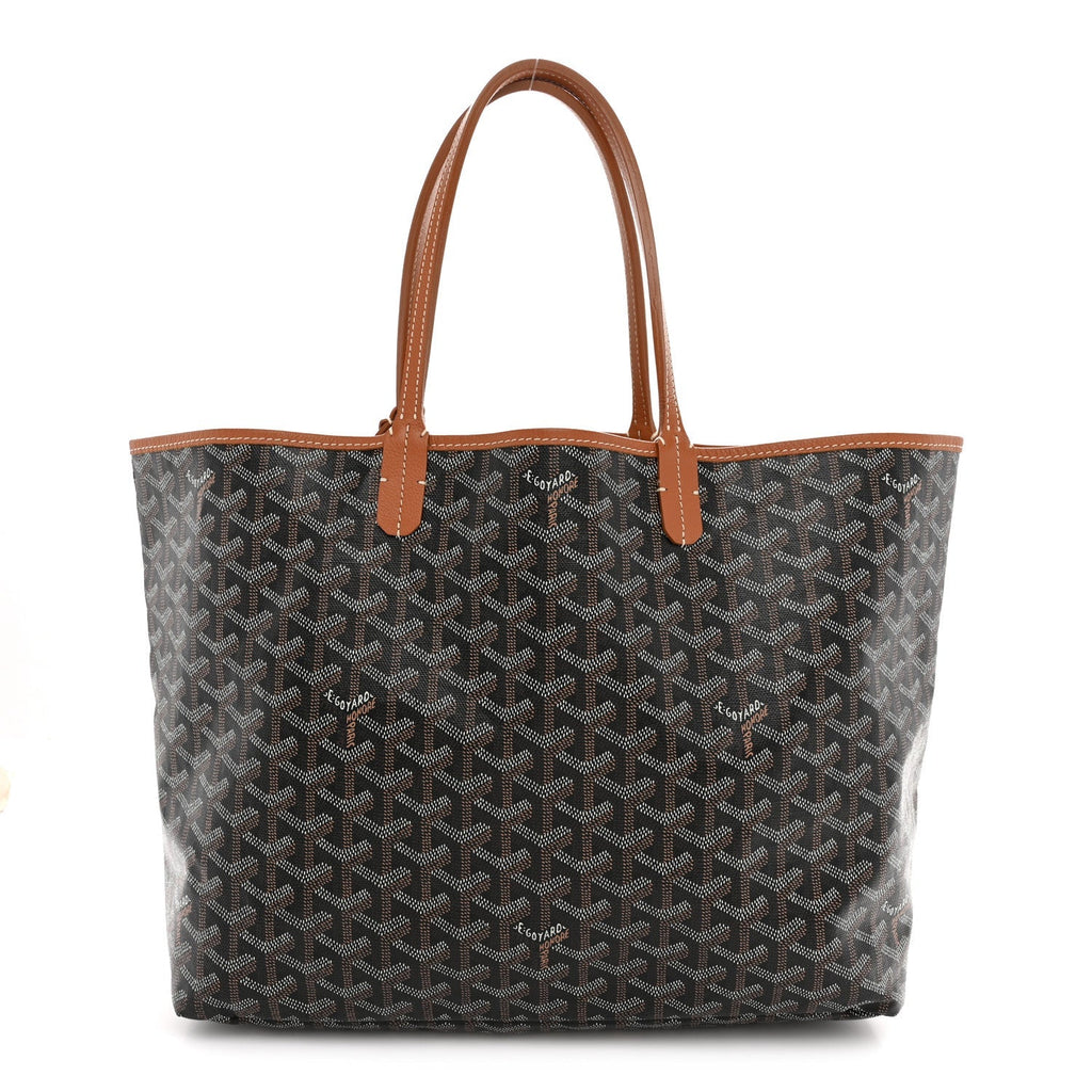Goyard Goyardine Saint Louis PM Tote Bag Black Gold