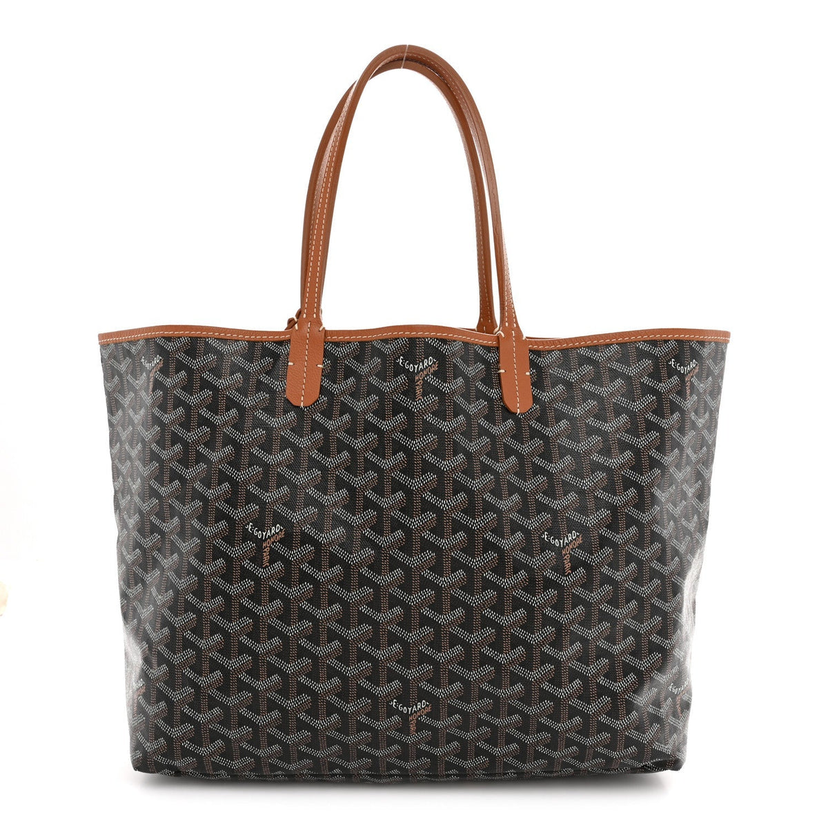 Goyard Goyardine Saint Louis PM Tote Bag Black Gold