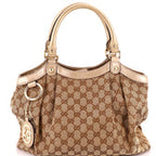 Sukey Tote GG Canvas with Leather Medium