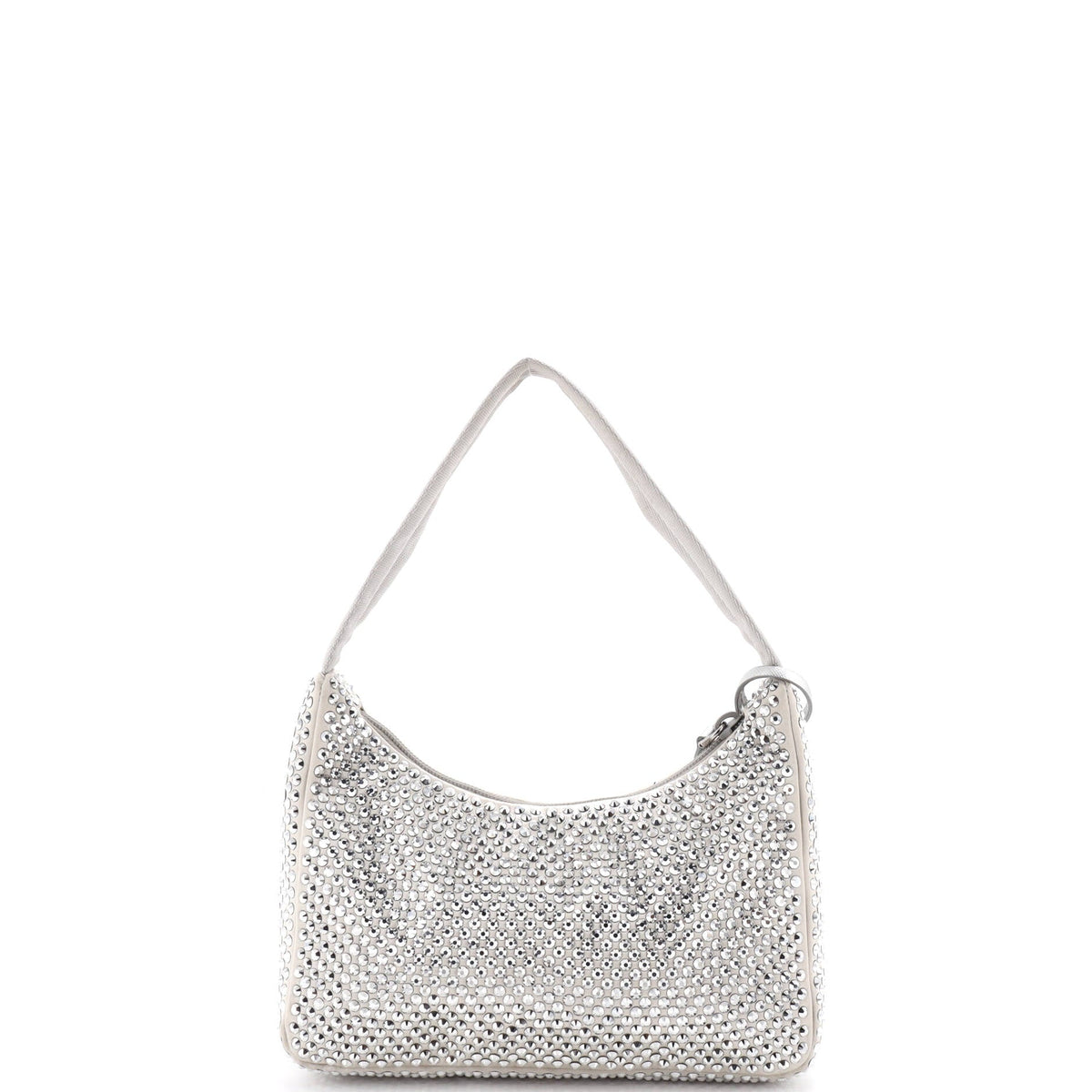 Re-Edition 2000 Hobo Crystal Embellished Satin Mini
