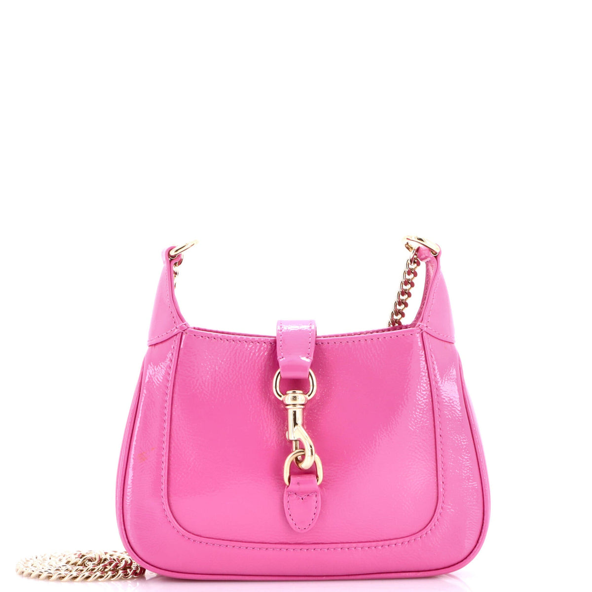 Jackie Notte Chain Hobo Patent Mini