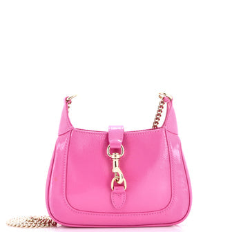 Jackie Notte Chain Hobo Patent Mini