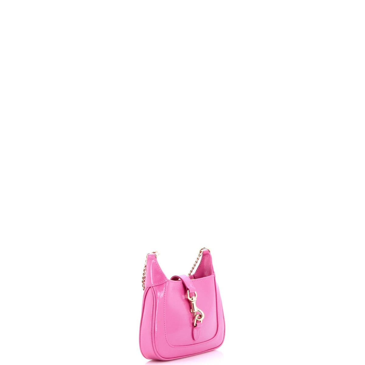 Jackie Notte Chain Hobo Patent Mini