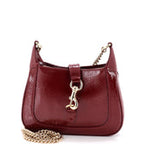 Jackie Notte Chain Hobo Patent Mini