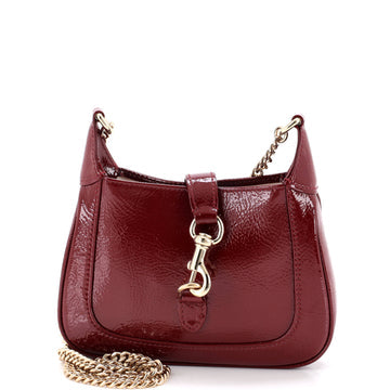 Jackie Notte Chain Hobo Patent Mini