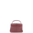 Classic Monogram College Bag Matelasse Chevron Leather Medium