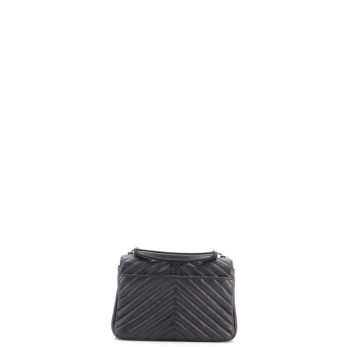 Classic Monogram College Bag Matelasse Chevron Leather Medium