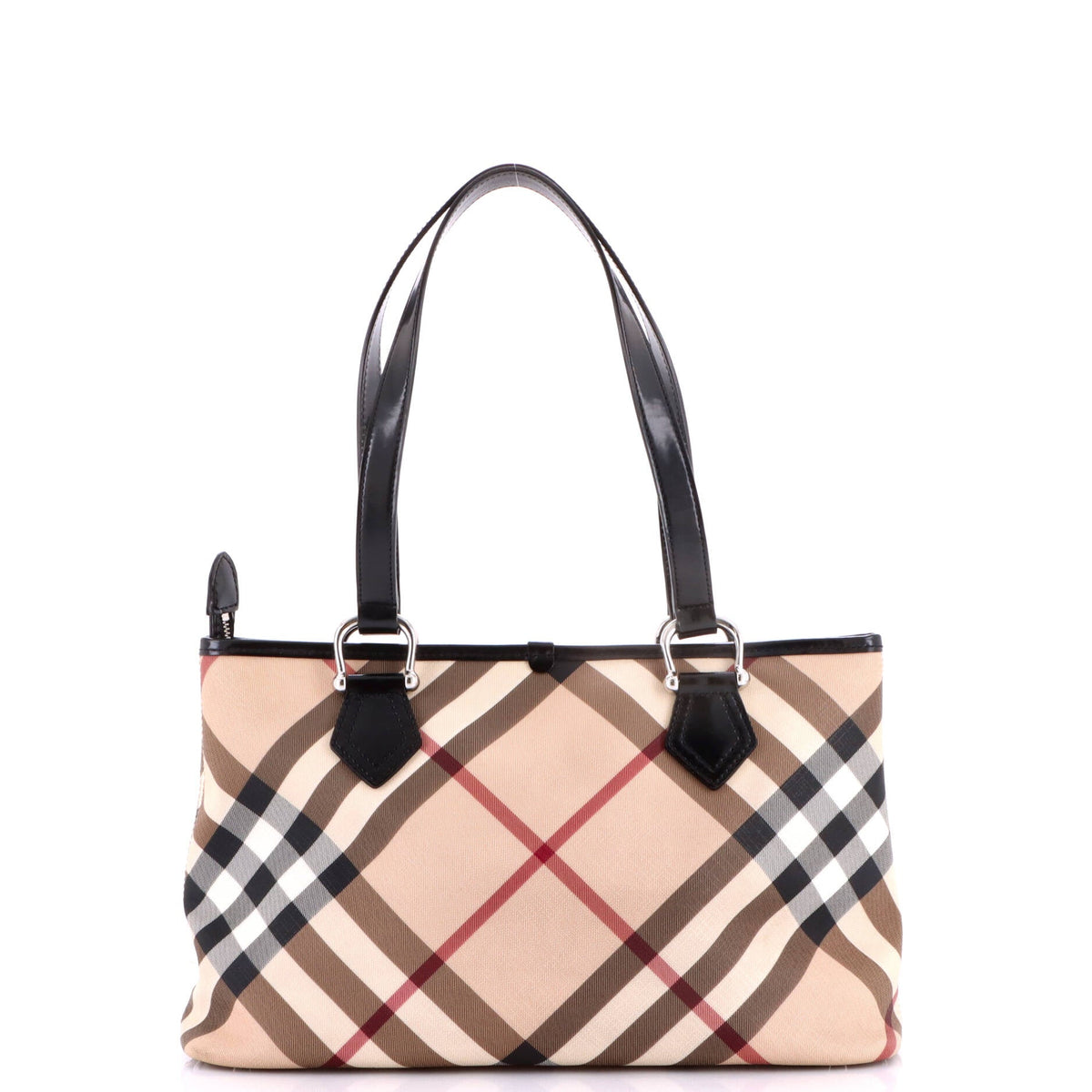 Regent Tote Nova Check Coated Canvas Medium