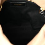 Saint Laurent Lambskin Quilted Small Loulou Puffer Chain Bag Dark Beige