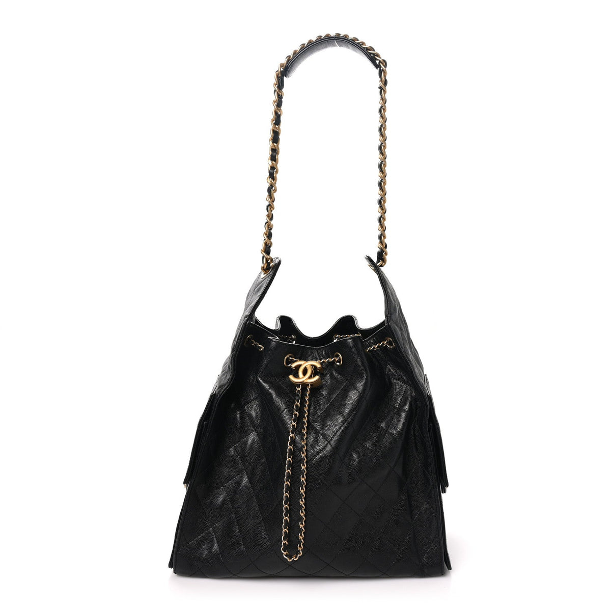 Medium Quilted Caviar Handbag