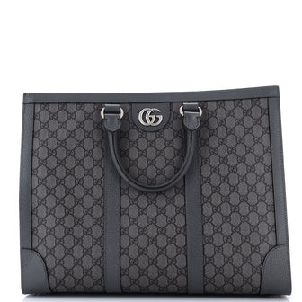 Ophidia Convertible Open Tote GG Coated Canvas Large
