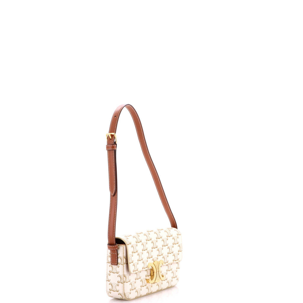 Triomphe East-West Shoulder Bag Triomphe Coated Canvas