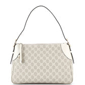 Emblem Shoulder Bag GG Coated Canvas with Leather Medium