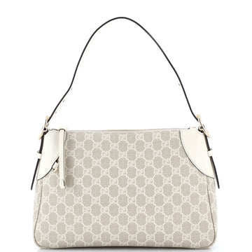 Emblem Shoulder Bag GG Coated Canvas with Leather Medium