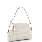 Emblem Shoulder Bag GG Coated Canvas with Leather Medium
