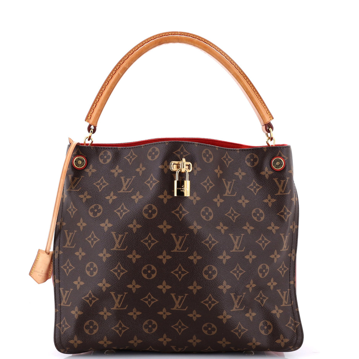 Gaia Handbag Monogram Canvas and Exotics