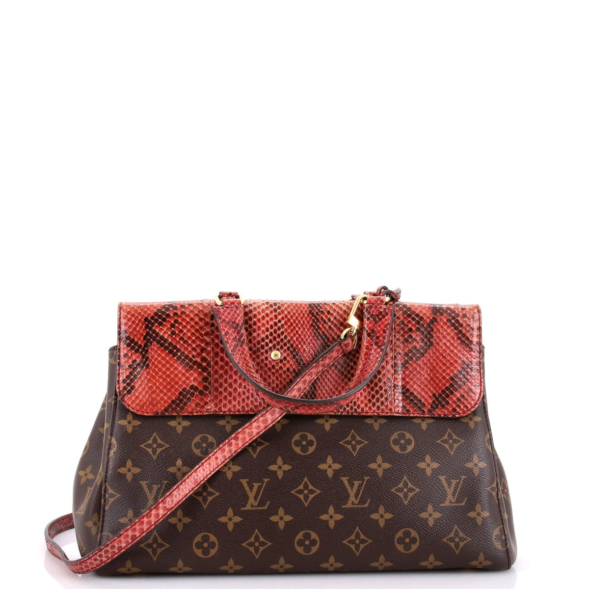 Venus Handbag Monogram Canvas and Python