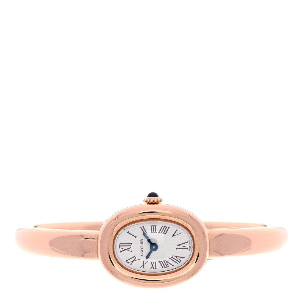 Cartier 18K Pink Gold 19mm Baignoire Quartz Watch