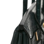 Hermes Togo Matte Alligator Birkin Touch 25 Vert Cypress