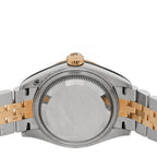 Rolex Stainless Steel 18K Yellow Gold Diamond 28mm Oyster Perpetual Datejust Watch Champagne Star 279173