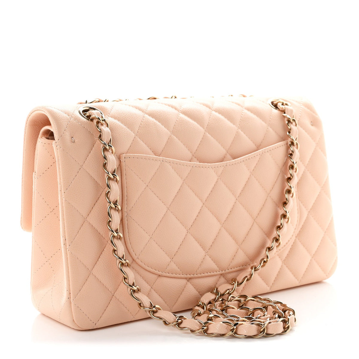 Medium Quilted Caviar Flap Shoulder Bag