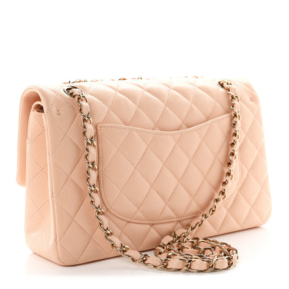 Medium Quilted Caviar Flap Shoulder Bag
