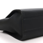 The Row Grained Calfskin Marlo 12 Tote Bag Black