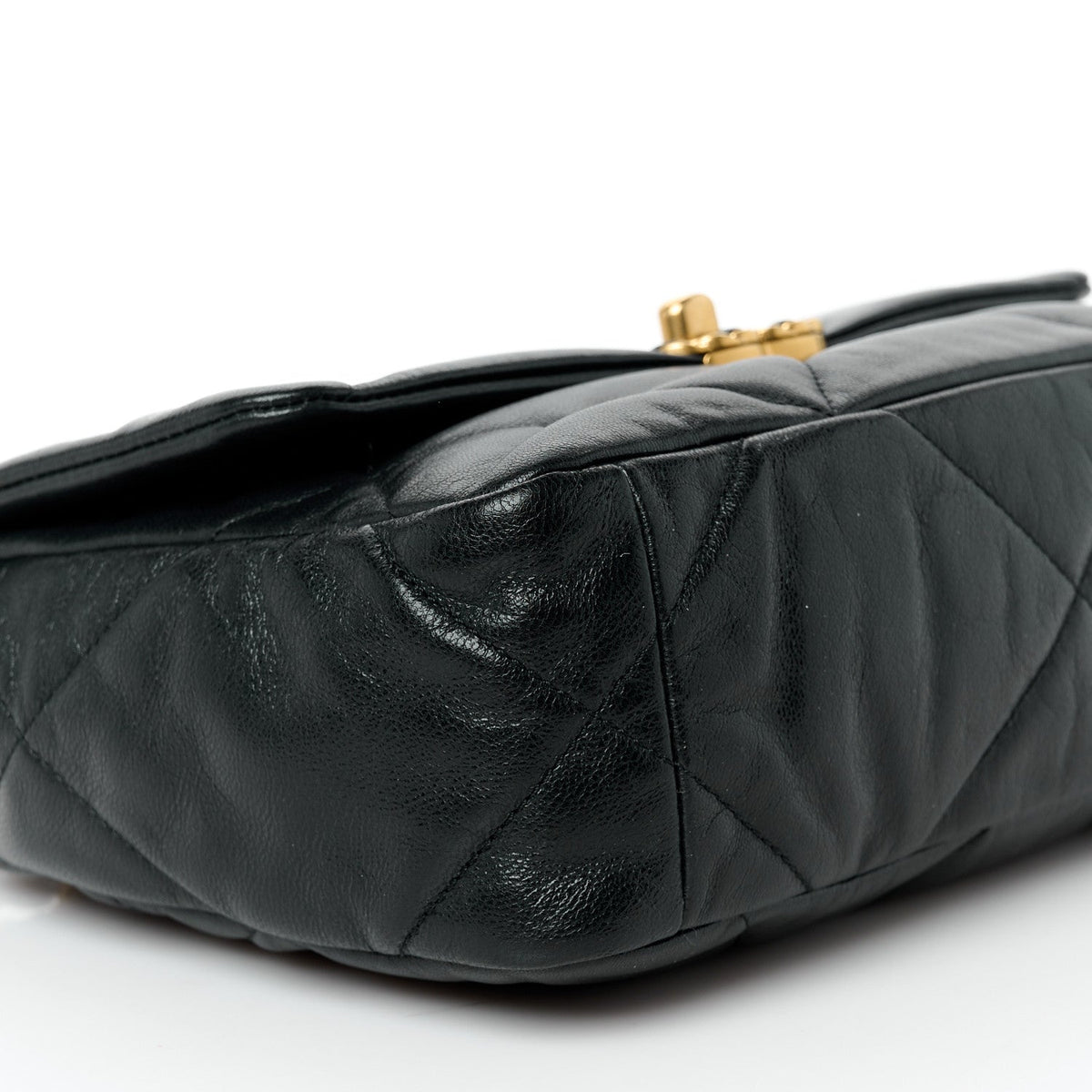 Medium Quilted Goatskin Flap Shoulder Bag