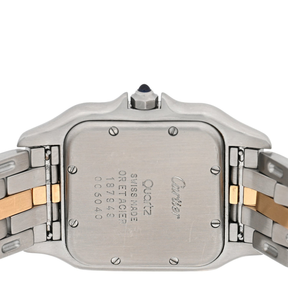 Cartier Stainless Steel 18K Yellow Gold 27mm Panthere Quartz Watch