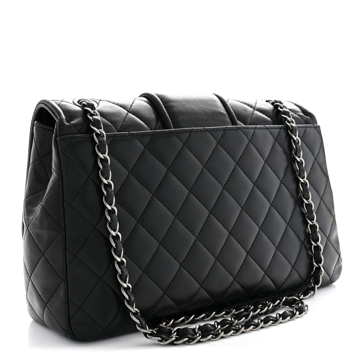 Quilted Lambskin Flap Shoulder Bag