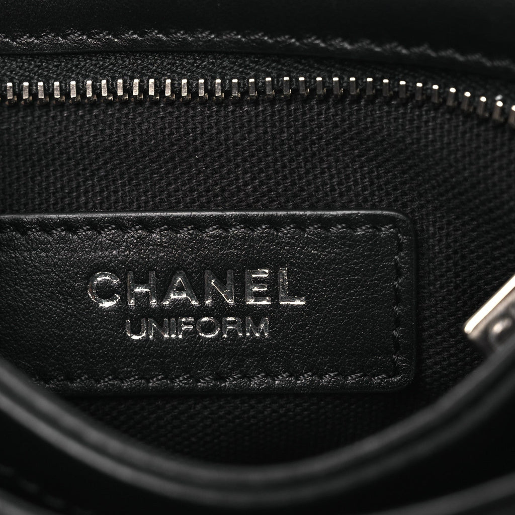 Chanel Lambskin Quilted Mini Crossbody Bag Black