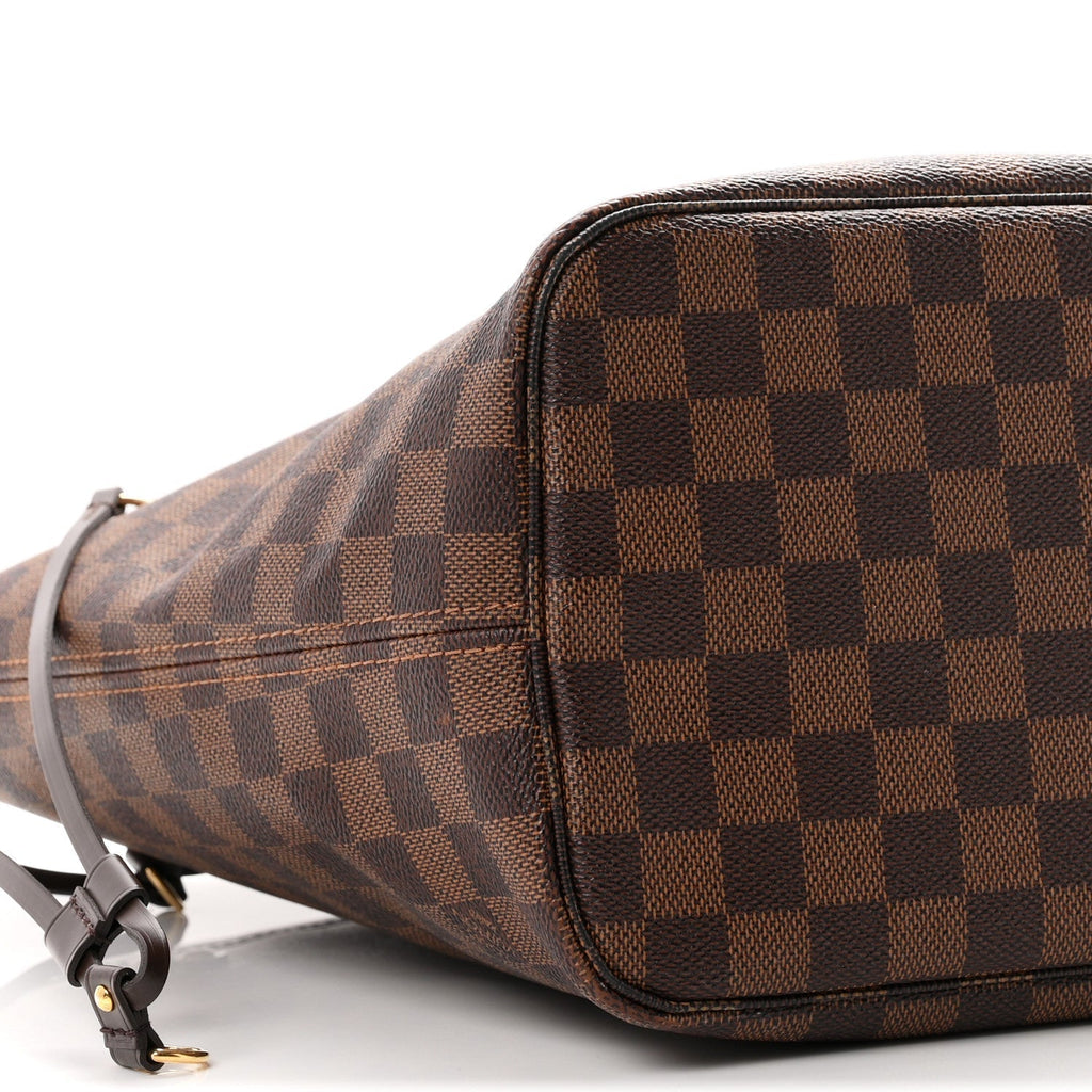 Louis Vuitton Damier Ebene Neo Neverfull MM Tote Bag Brown