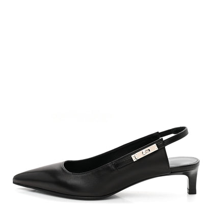 Hermes Nappa Women's Lover 40 Pumps 35.5 Black
