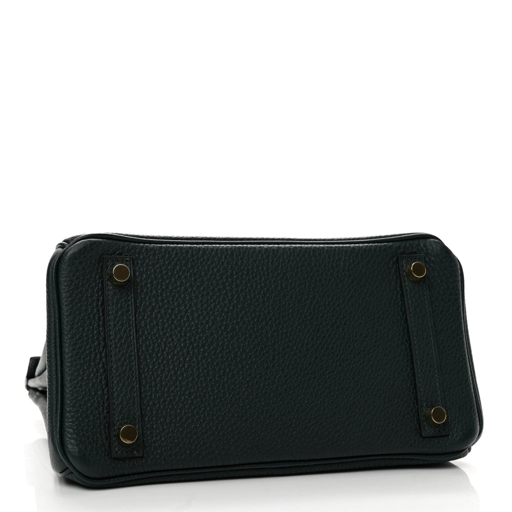 Hermes Togo Matte Alligator Birkin Touch 25 Vert Cypress