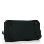 Hermes Togo Matte Alligator Birkin Touch 25 Vert Cypress