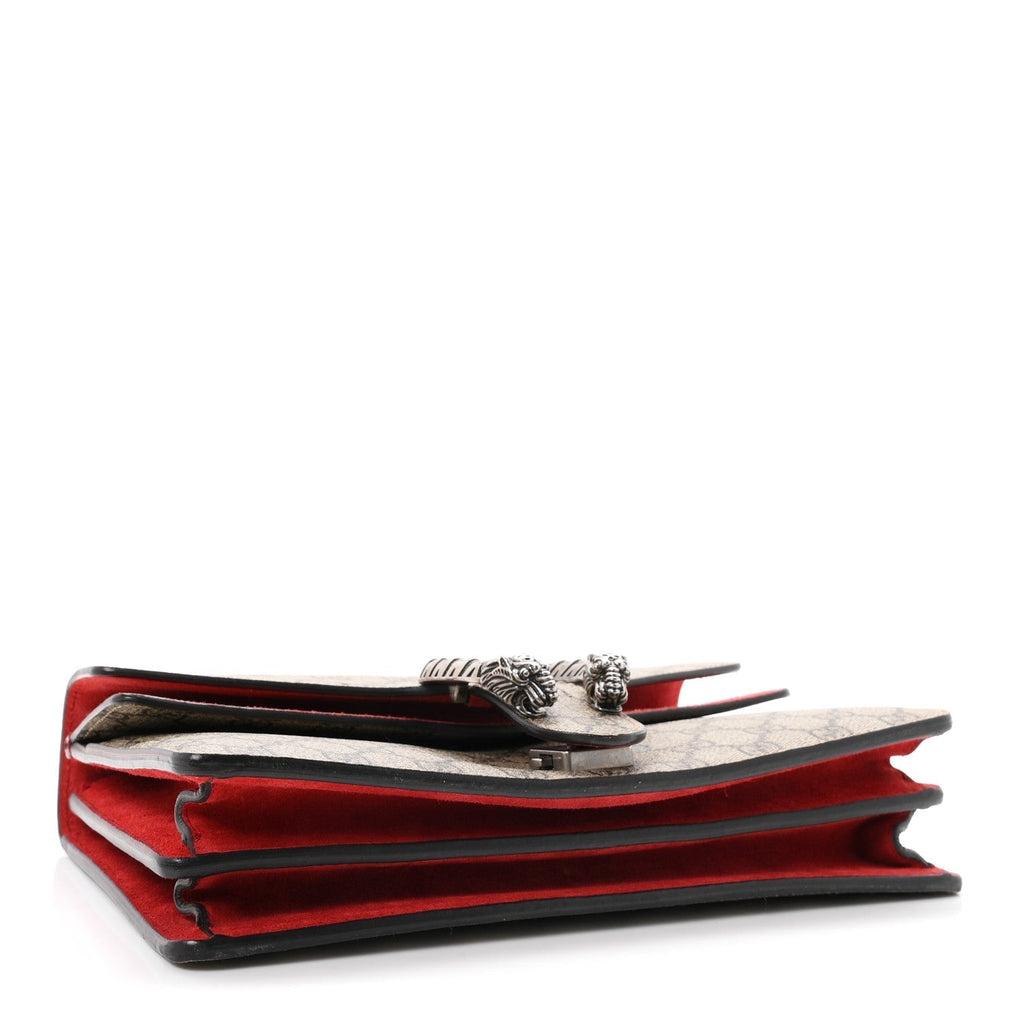 Gucci GG Supreme Small Dionysus Shoulder Bag Red
