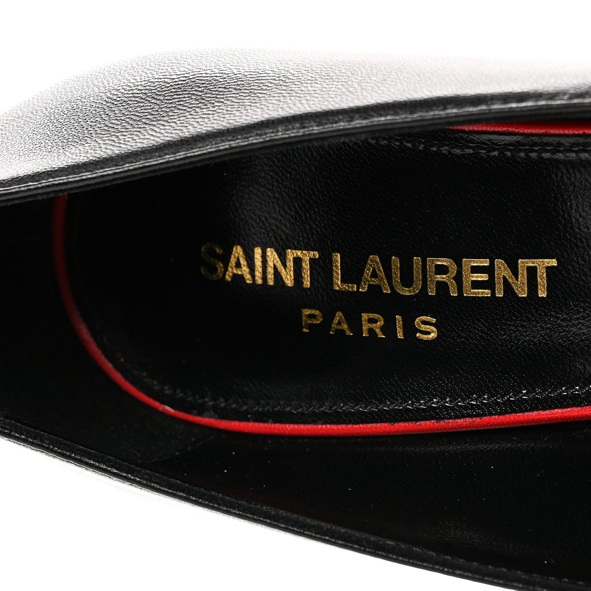 Saint Laurent Calfskin Women's Anja 85 Pumps 36 Manto Naturale