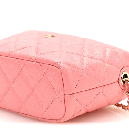 Quilted Caviar Hobo Bag