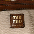 Miu Miu Nappa Aviator Regular Aventure Shoulder Bag Rovere