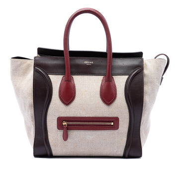 Luggage Bag Canvas and Leather Mini