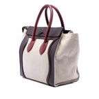 Luggage Bag Canvas and Leather Mini