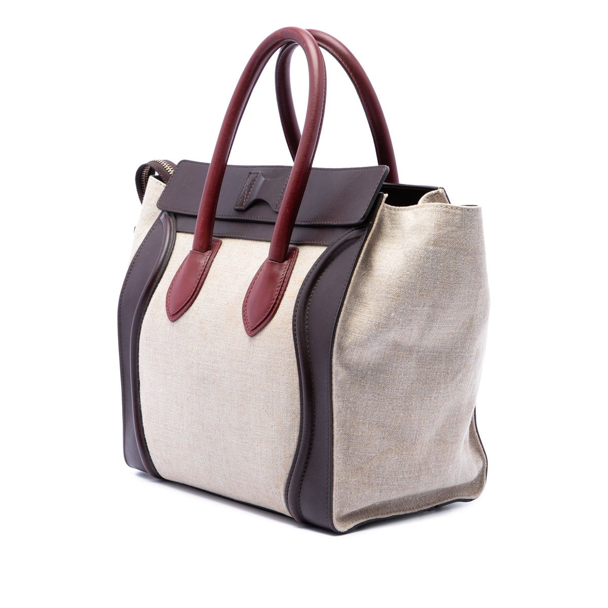 Luggage Bag Canvas and Leather Mini