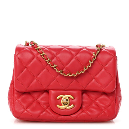 Mini Quilted Lambskin Flap Shoulder Bag