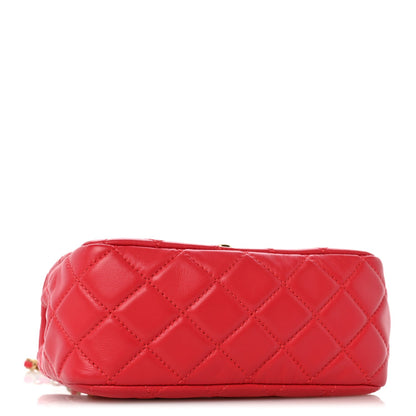 Mini Quilted Lambskin Flap Shoulder Bag