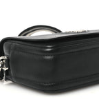 Prada Vitello Daino Soft Flap Crossbody Black
