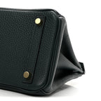 Hermes Togo Matte Alligator Birkin Touch 25 Vert Cypress