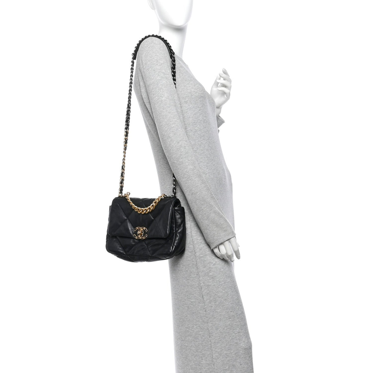 Medium Quilted Lambskin Flap Shoulder Bag
